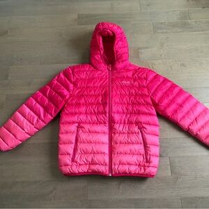 Eddie Bauer Kids Pink Puffer Reversible Jacket size L
